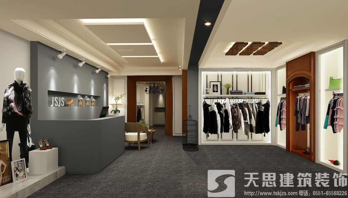 潮流服裝店裝修設(shè)計讓你眼前一亮